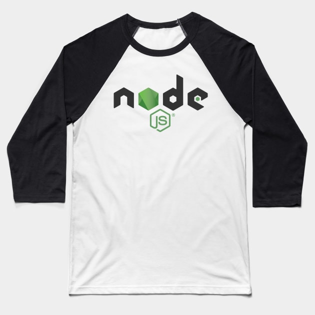 Node JS Logo Baseball T-Shirt by hipstuff